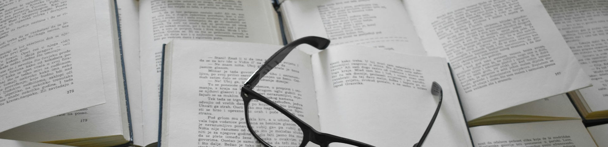 An image of some books on a table