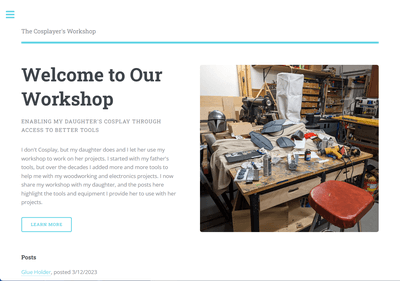 The Cosplayer's Workshop Home Page