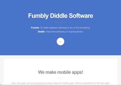 Fumbly Diddle Software Home Page