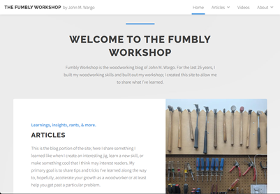 Fumbly Workshop Home Page