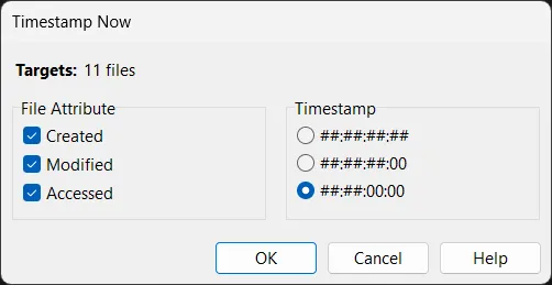 Timestamp Now UI