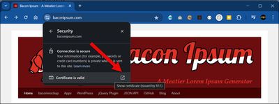 Browser Certificate Options