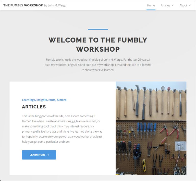 Fumbly The Fumbly Workshop: John M. Wargo