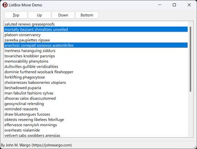 An image of the application running