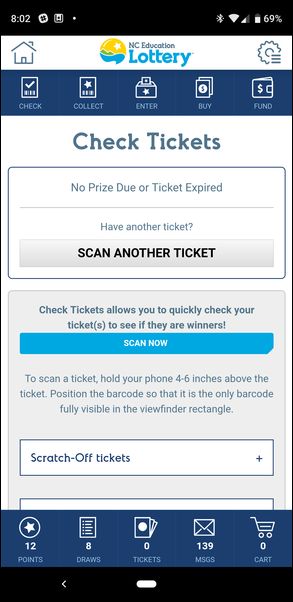 NC Lottery App #3