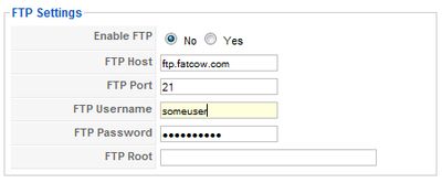 Joomla FTP Settings