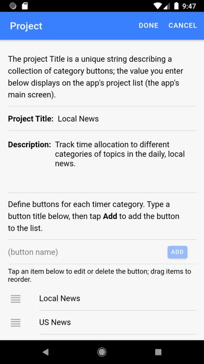 Time Slicer Project Edit