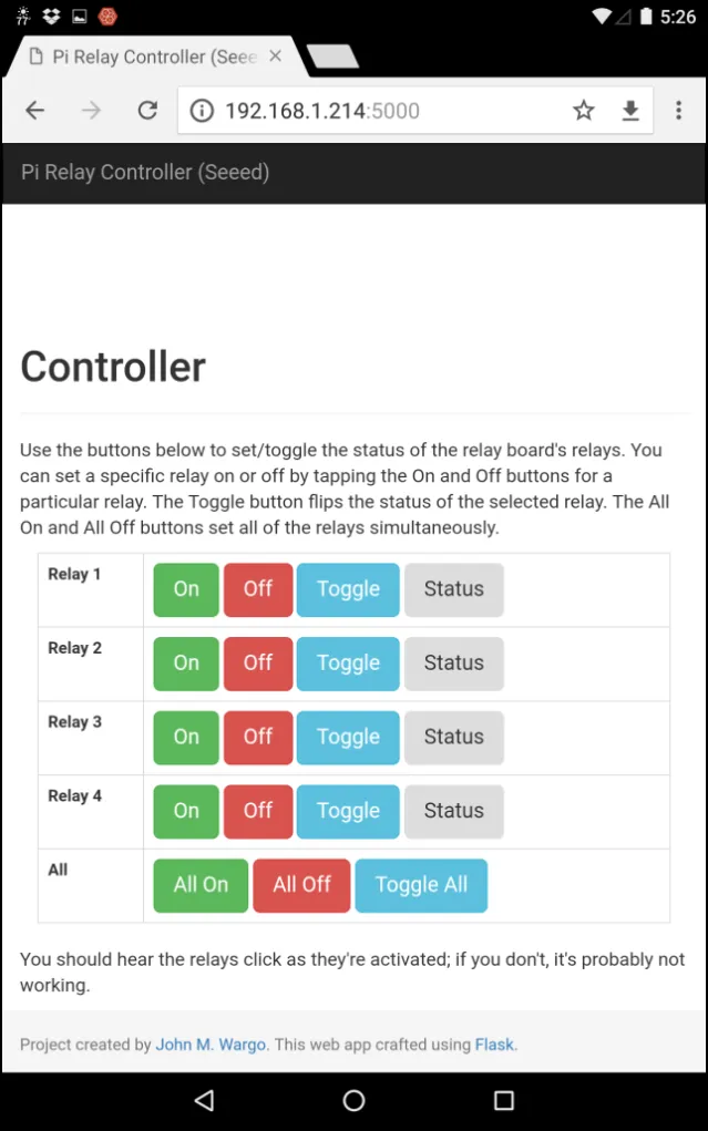 Pi Relay Controller 3