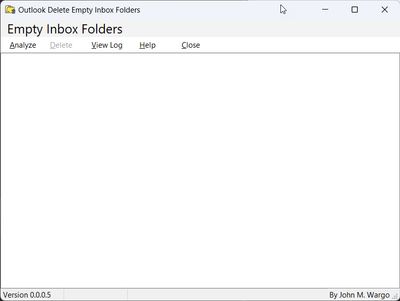 Outlook Delete Empty Inbox Folders Application