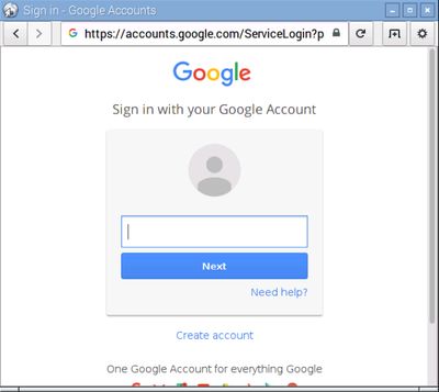 Google Account Login Page