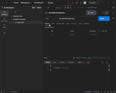 Postman GET command Using DNS Name