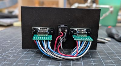 The completed assembly from the back