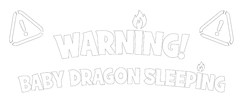Sleeping Dragon Sign Design