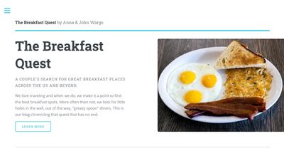 The Breakfast Quest home page