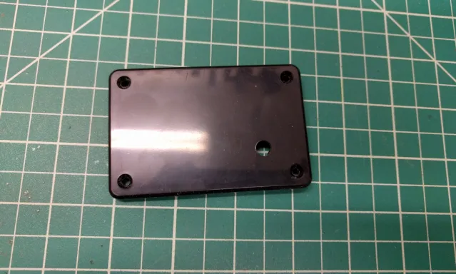 Push Button Hole in Enclosure Cover