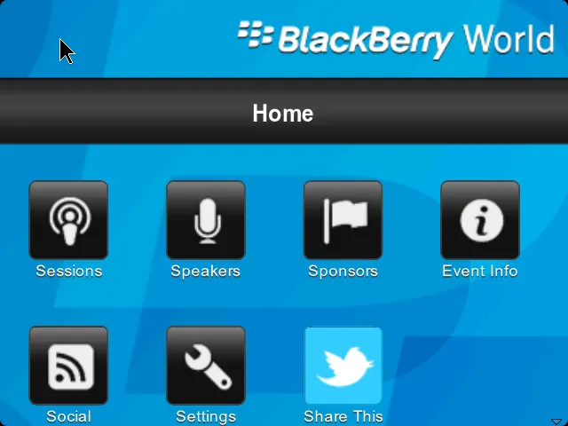 BlackBerry World Application Screen Shot 1